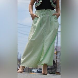 Mint Green Maxi Skirt